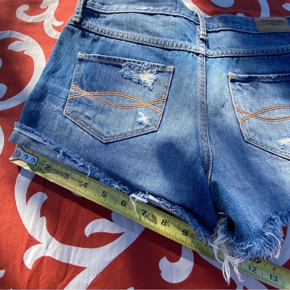 Abercrombie Cutoff Denim Jean Shorts size 2 26 - Picture 6 of 6